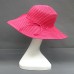 Wide Brim Hat - Straw Hat- Paper Straw Hat w/ Lace Band - Fuchsia - HT-ST1160FU